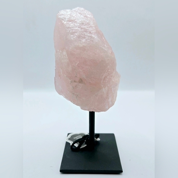 🌸 Rose Quartz Crystal on Stand Brazil 1.4lb 6" Healing Love Stone - Picture 5 of 9